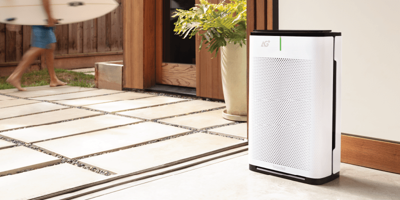 Brondell Pro air purifier with surfer lifestyle 